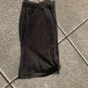 Long Black Pencil Skirt